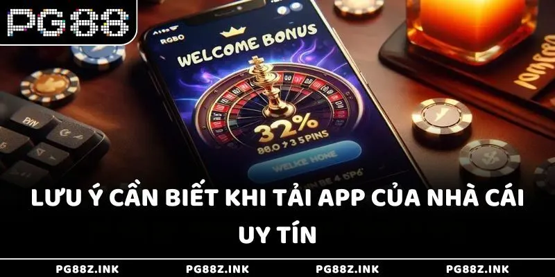 Lưu ý cần biết khi tải app của nhà cái uy tín PG88